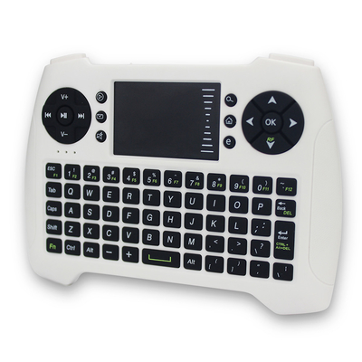 Telecomando a pile bianco per la TV, tastiera senza fili con il touchpad 